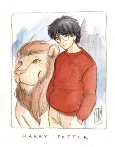Иллюстрации к Гарри Поттеру.