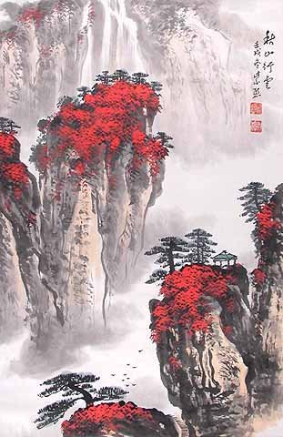 Китайская живопись. Пейзажи.