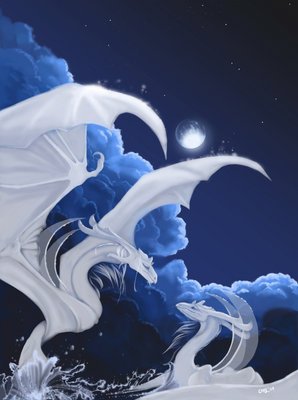 Белые драконы. Их ещё называют Небесными!