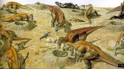 Динозавры в своей среде обитания.