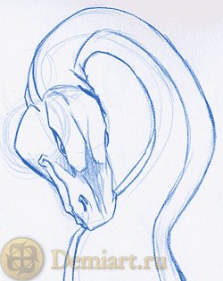 Рисуем голову дракона - Demiart
