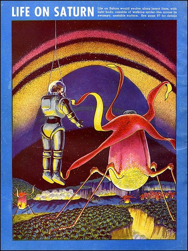 Обложки американских фантастических и приключенческих журналов 30-50-х годов