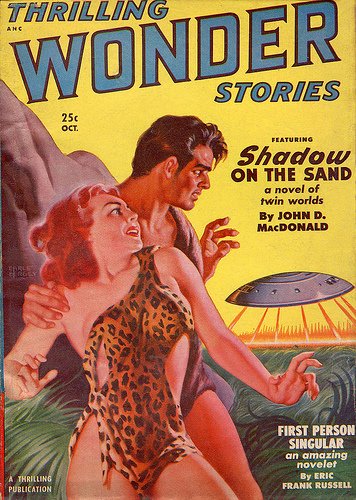 Обложки американских фантастических и приключенческих журналов 30-50-х годов