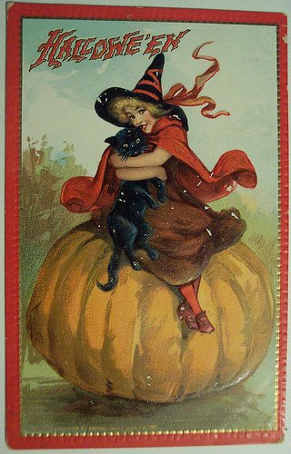 Старовинные открытки к Хэллоуину (Retro Halloween Postcards) НП-Белл до 31