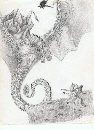 Рисованые драконы