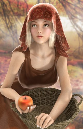 Тема женщины и яблока