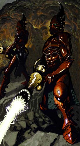 Арт по Warhammer 40k. Eldar vs Imperial Guard