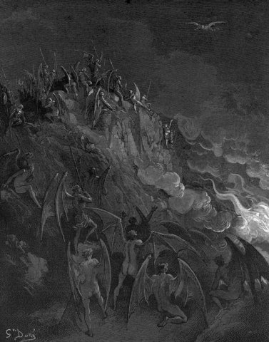 Гравюры Gustave Dore. "Потерянный рай"