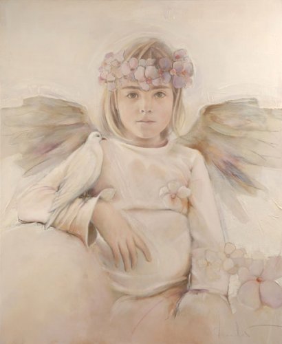 Девушки-ангелы художницы Elvira Amrheim