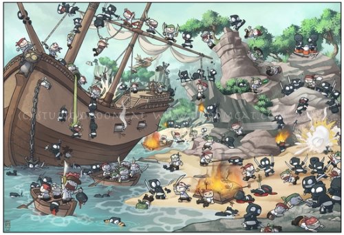 Ниндзя против пиратов