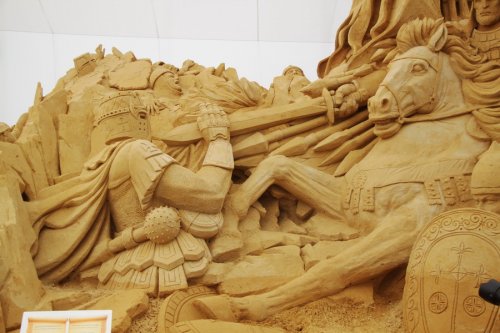 Выставка скульптуры из песка "Святая Русь"
