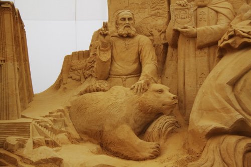 Выставка скульптуры из песка "Святая Русь"
