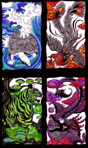 Фэн-шуй: Дракон, Тигр, Черепаха и Феникс