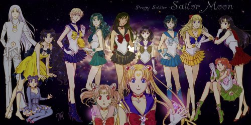Герои Сейлор Мун (Sailormoon) изображенные художником 7R