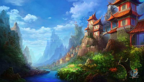 Пейзажи из китаиских Игр