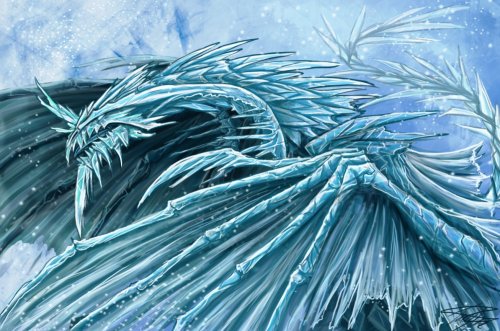 Морозный дракон: оживший лед