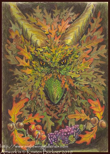 Рыжеватый дракон: рожденный осенним лесом