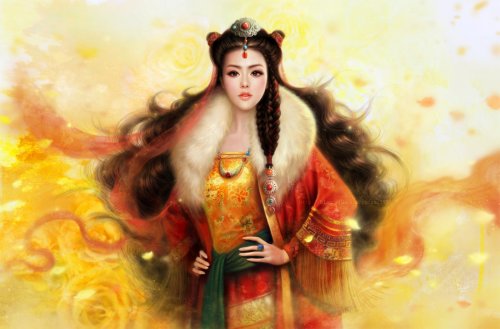 Художница-цифровик Ruoxing Zhang. Красивые девушки.