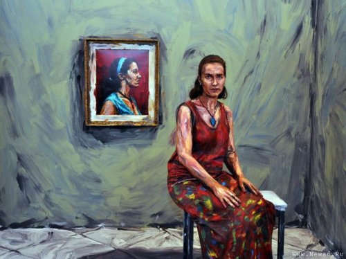 Алекса Мид и ее необычные трехмерные картины
