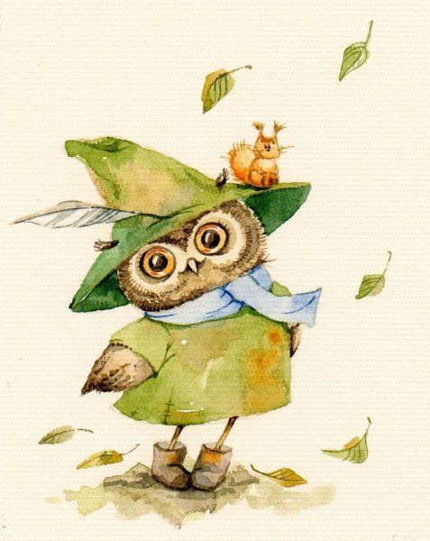 Иллюстрации Инги Пальцер. Самые милые совушки на свете и их друзья. Часть 2