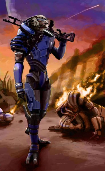 Mass Effect: Гаррус Вакариан и Тейн Криос