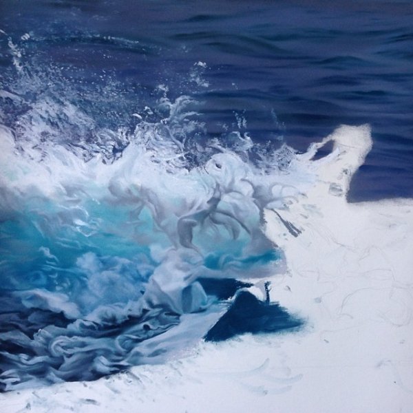 Холодное синее море Зарии Форман (Zaria Forman)